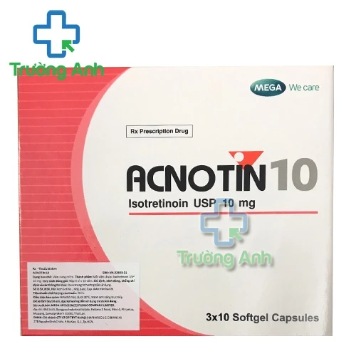 Acnotin 10mg - Thuốc trị mụn trứng cá hiệu quả của Thái Lan