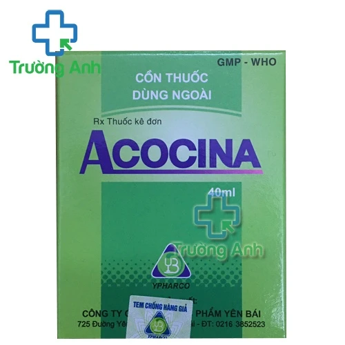 Acocina 40ml Ypharco - Cồn xoa bóp giảm đau tiêu sưng hiệu quả