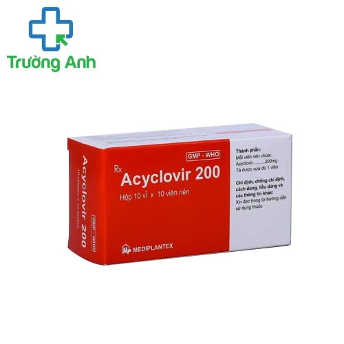 Acyclovir 200mg Mediplantex - Thuốc điều trị nhiễm virus hiệu quả