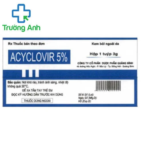 Acyclovir 5% PV Pharma - Thuốc điều trị nhiễm virus Herpes hiệu quả