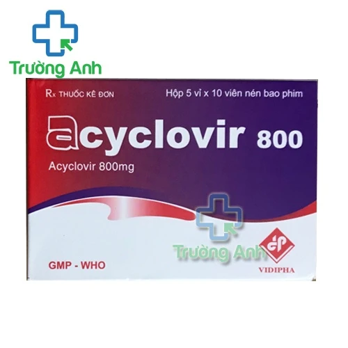 Acyclovir 800 Vidipha - Thuốc điều trị thủy đậu, zona hiệu quả