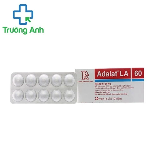 Adalat LA 60mg - Thuốc điều trị tăng huyết áp hiệu quả của Bayer