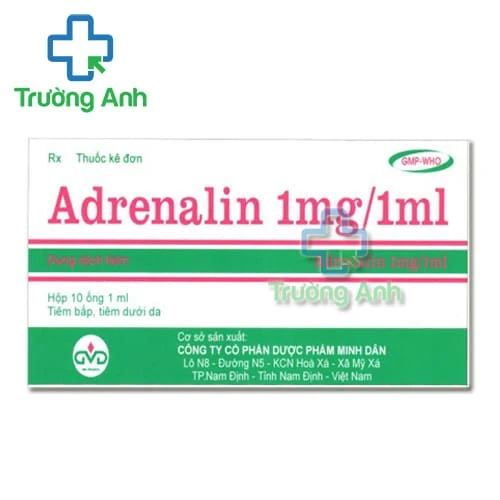 Adrenalin 1mg/1ml MD Pharco - Thuốc hồi sức cơ tim phổi hiệu quả