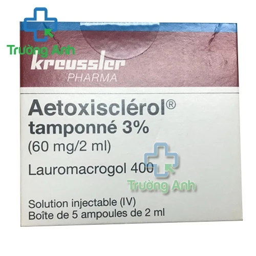 Aetoxisclerol tamponne 3% - Thuốc điều trị suy giãn tĩnh mạch