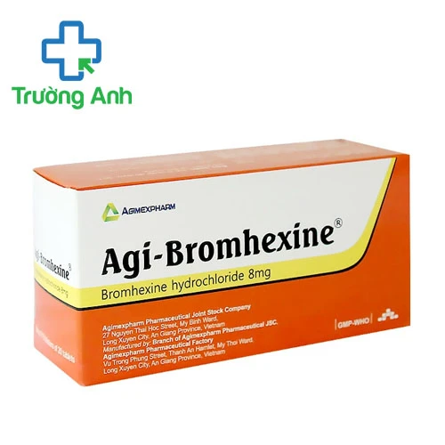 Agi-Bromhexine 8mg Agimexpharm - Thuốc điều trị dịch tiết phế quản hiệu quả