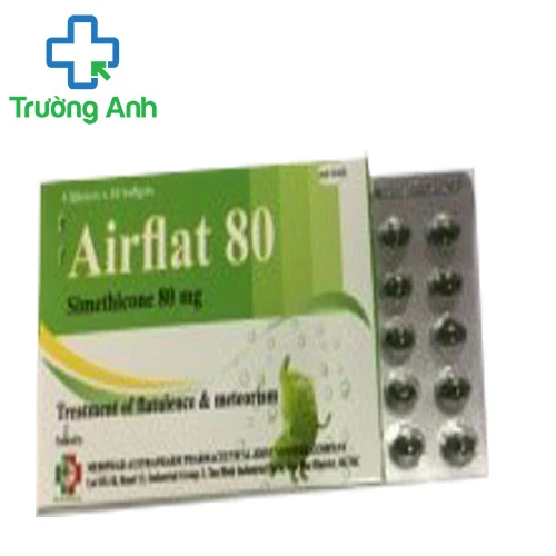 Airflat 80 - Thuốc điều trị chứng đầy hơi hiệu quả của Mebiphar
