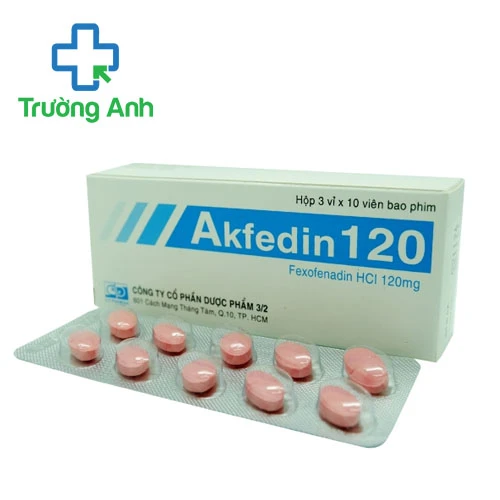 Akfedin 120 - Thuốc điều trị viêm mũi dị ứng, mề đay hiệu quả