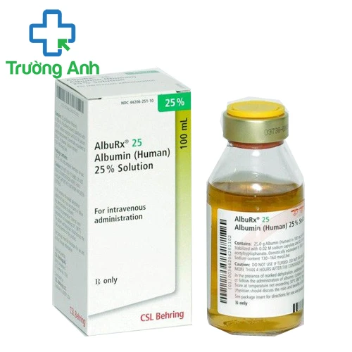 AlbuRx 25 - Thuốc giúp phục hồi thể tích máu hiệu quả của Switzerland