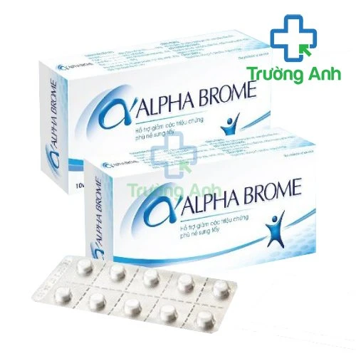 Alpha brome - Hỗ trợ giảm phù nề, sưng tấy, bầm tím hiệu quả 