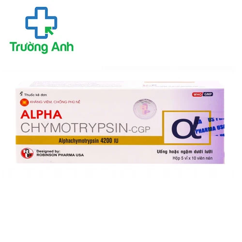 Alpha Chymotrypsin-CGP Robinson - Thuốc chống viêm hiệu quả