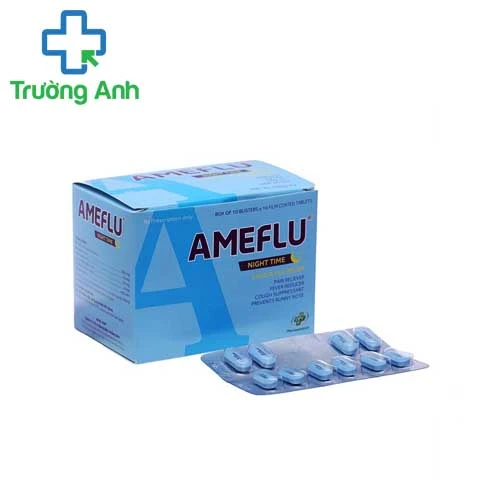 Ameflu Night Tab - Thuốc điều trị cảm lạnh, cảm cúm hiệu quả