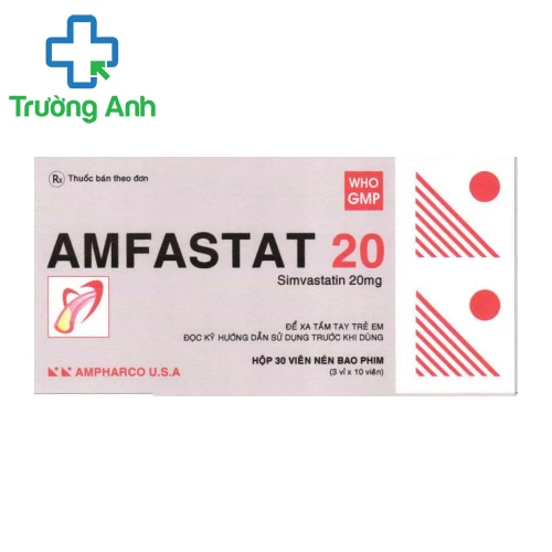 AMFASTAT 20 - Thuốc điều trị tăng cholesterol trong máu hiệu quả
