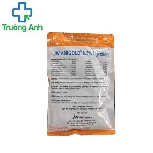 JW Amigold 8,5% Injection 250ml - Dung dịch truyền hiệu quả của Hàn Quốc