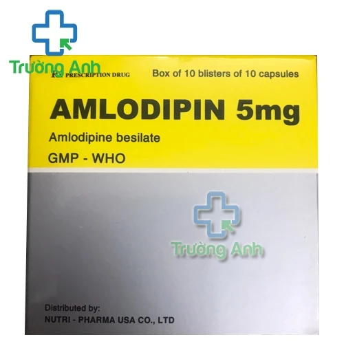 Amlodipin 5mg Vidipha - Thuốc điều trị tăng huyết áp và đau thắt ngực hiệu quả