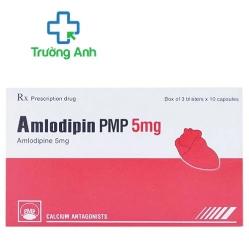 Amlodipin PMP 5mg - Thuốc điều trị tăng huyết áp và thiếu máu cơ tim