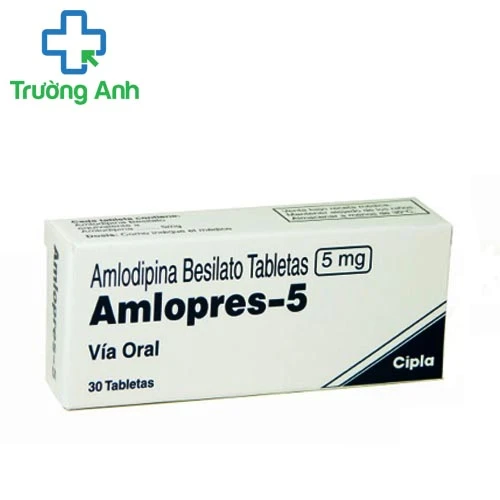 Amlopres 5mg - Thuốc điều trị huyết áp cao hiệu quả của Ấn Độ