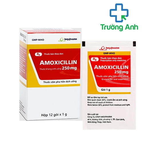 Amoxicillin 250mg Imexpharm bột - Thuốc điều trị nhiễm khuẩn hiệu quả
