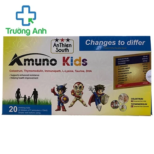 Amuno Kids - Giúp ăn ngon, hỗ trợ tăng cường sức đề kháng cho trẻ