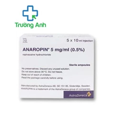 Anaropin 5mg/ml - Thuốc gây tê, giảm đau của Thụy Điển
