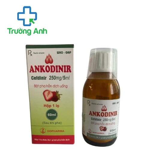 Ankodinir 250mg/5ml Dopharma (60ml) - Thuốc điều trị nhiễm khuẩn