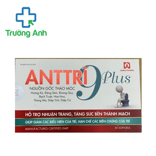 Anttri 9 Plus Namha Pharma - Viên uống hỗ trợ điều trị bệnh trĩ