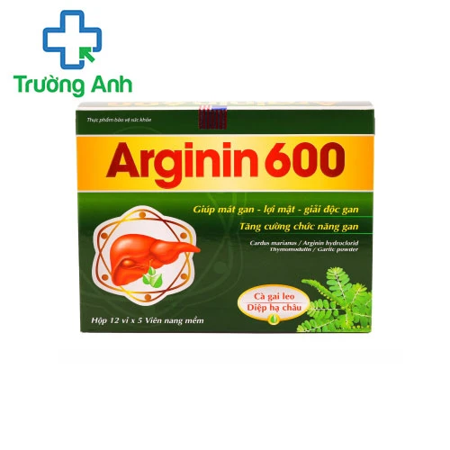 Arginin 600 USA Pharma - Giúp tăng cường chức năng gan hiệu quả