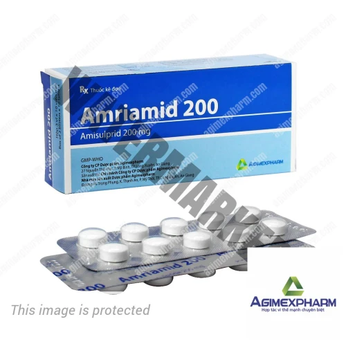 Amriamid 200 - Thuốc điều trị bệnh tâm thần phân liệt của Agimexpharm