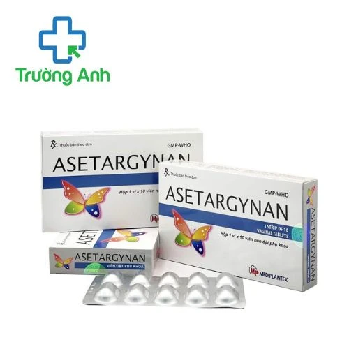 Asetargynan Mediplantex - Viên đặt điều trị viêm nhiễm âm đạo hiệu quả  
