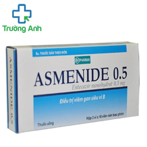 Asmenide 0.5 - Thuốc điều trị viêm gan siêu vi B hiệu quả của BRV