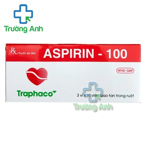 Aspirin 100mg TPC - Thuốc dự phòng nhồi máu cơ tim hiệu quả