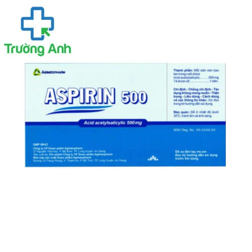 ASPIRIN 500 - Thuốc giảm đau, hạ sốt hiệu quả của Agimexpharm