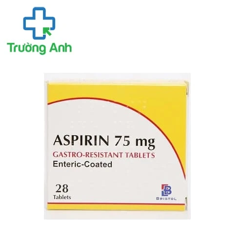 Aspirin Tab DWP 75mg Wealphar - Thuốc dự phòng nhồi máu cơ tim