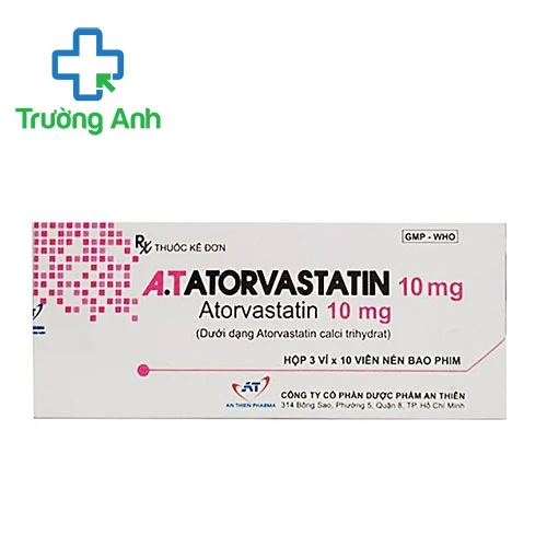 A.T Atorvastatin 10mg - Thuốc điều trị tăng lipid máu hiệu quả
