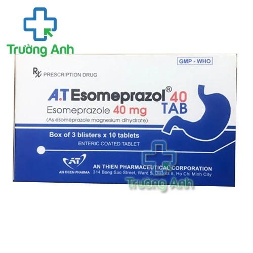 A.T Esomeprazol 40mg (viên) - Thuốc điều trị viêm dạ dày, thực quản hiệu quả