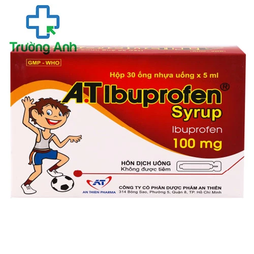 A.T Ibuprofen (ống) - Thuốc hạ sốt, giảm đau, chống viêm