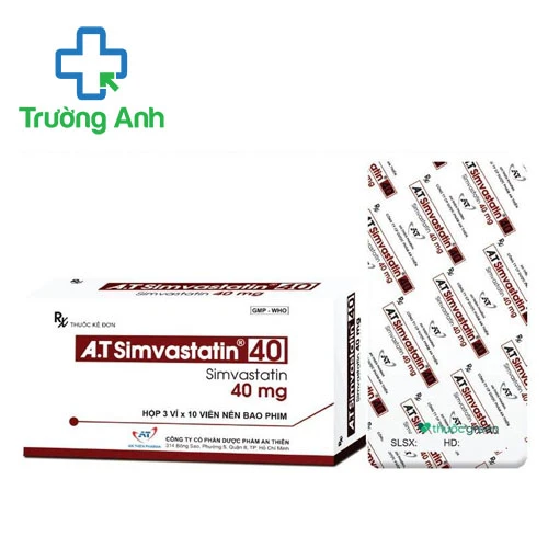 A.T Simvastatin 40 - Thuốc điều trị tăng cholesterol máu