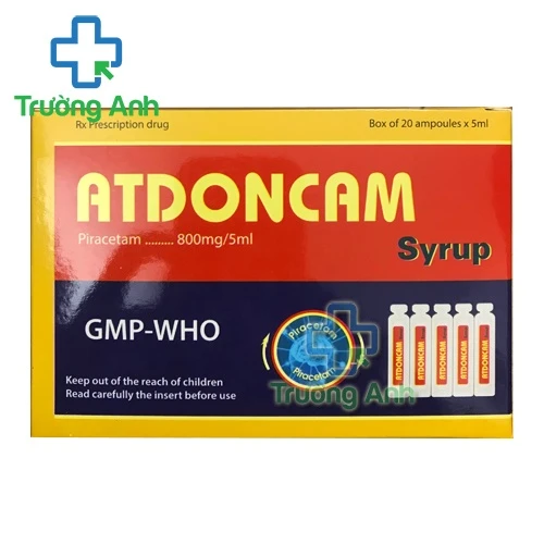 Atdoncam Syrup 800mg/5ml Hadiphar - Thuốc điều trị chóng mặt hiệu quả