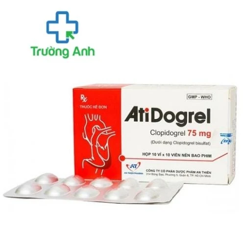 AtiDogrel - Thuốc phòng xơ vữa khối huyết sau nhồi máu cơ tim, đột quỵ