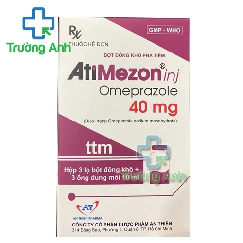 Atimezon Inj 40mg - Thuốc điều trị viêm loét dạ dày, tá tràng hiệu quả