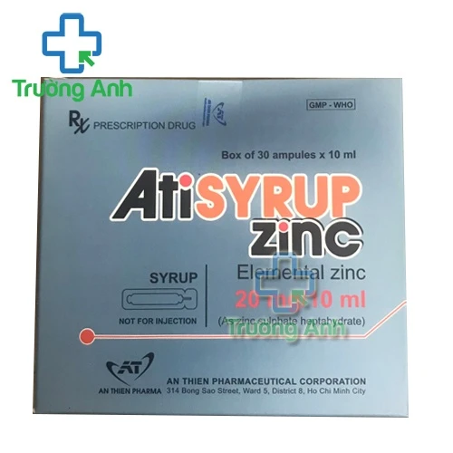 Atisyrup zinc - Siro bổ sung kẽm cho cơ thể của An Thiên