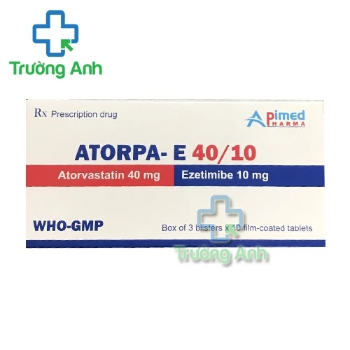 Atorpa- E 40/10 - Thuốc phòng ngừa bệnh tim mạch hiệu quả