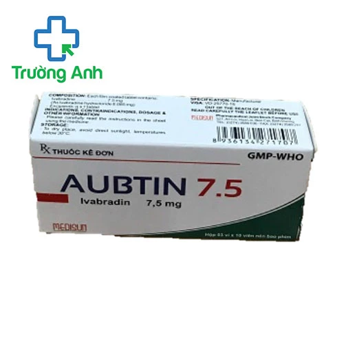 Aubtin 7.5 - Điều trị triệu chứng đau thắt ngực của MEDISUN