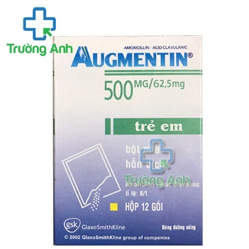 Augmentin gói 500mg - Thuốc điều trị nhiễm khuẩn của Pháp