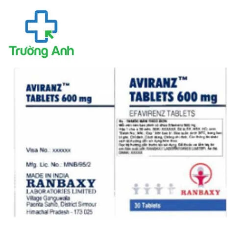 Aviranz tablets 600mg Ranbaxy - Thuốc điều trị suy giảm miễn dịch