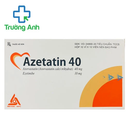 Azetatin 40 - Thuốc điều trị tăng cholesterol hiệu quả