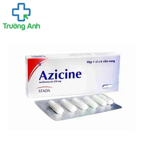Azicine Tab.250mg - Thuốc điều trị nhiễm trùng hiệu quả của Stada