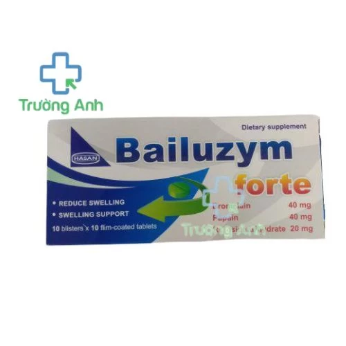 Bailuzym Forte - Hỗ trợ giảm phù nề, sưng tấy