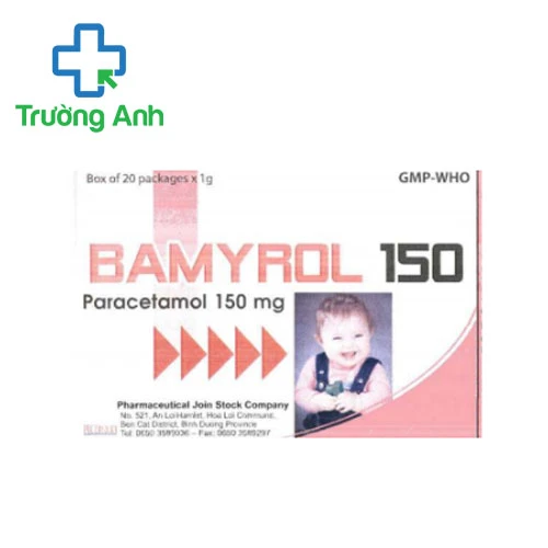 Bamyrol 150 (cốm) - Thuốc giảm đau hạ sốt hiệu quả của Medisun