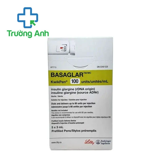 Basaglar KwikPen 100 Units/ml - Thuốc điều trị đái tháo đường hiệu quả của Pháp