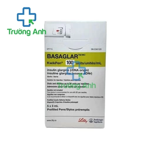 Basaglar KwikPen 100 Units/ml - Thuốc điều trị đái tháo đường hiệu quả của Pháp